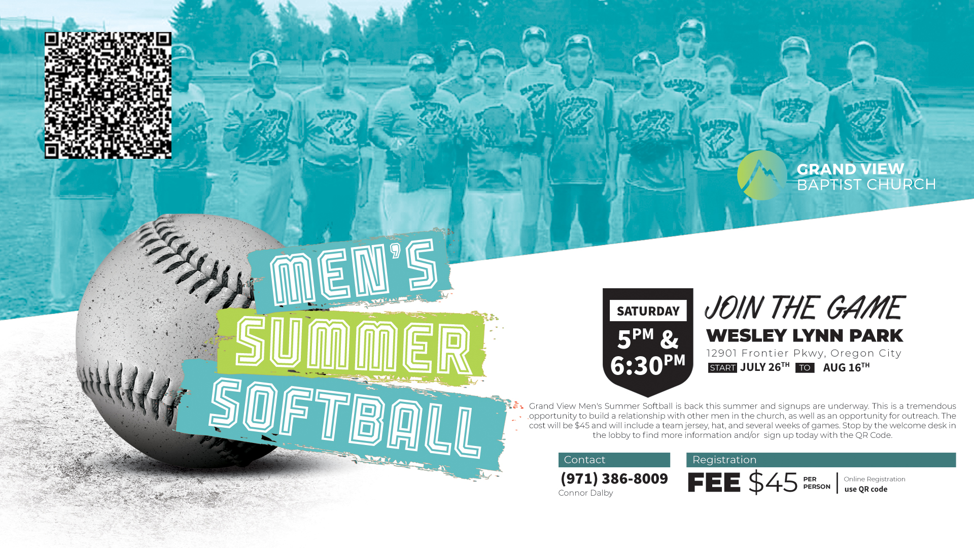 Branded softball 1920x1080 2025 flat